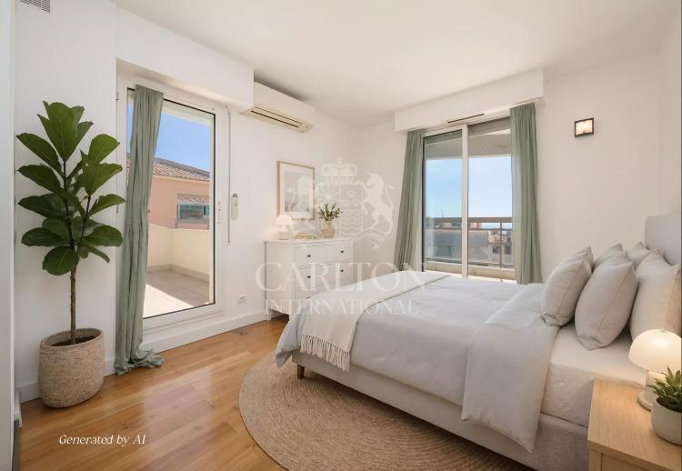 Appartement-Villa Duplex avec vue panoramique sur la mer entre Nice et Villefranche-sur-mer