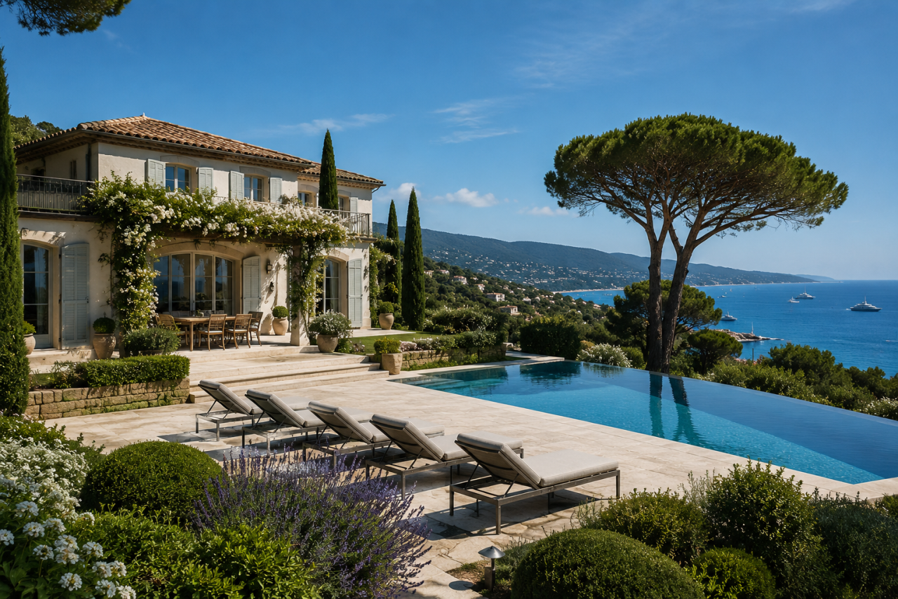 Villa pieds dans l'eau Saint-Jean-Cap-Ferrat